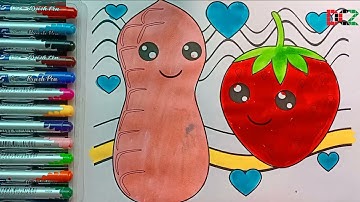 How to draw a Nuts Easy Step by Step