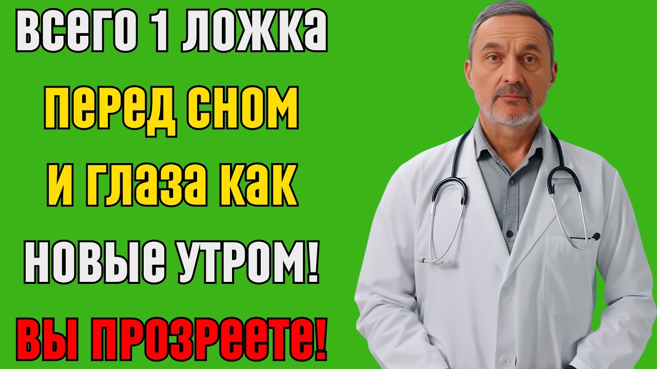 Ешьте это перед сном — и зрение начнёт возвращаться уже через неделю всего одна ложка!
