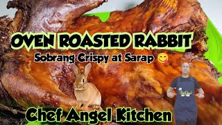 ROASTED RABBIT USING OVEN / ROASTED RABBIT RECIPE @chefangelkitchen