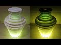 Bottle vase lamp - how to make floor/table lamp out of a plastic bottle - EzyCraft