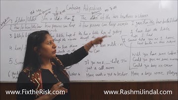 Chapter 4, Adjective, Part 2, Fix the Risk, Common Errors in English, SSC , Banking, Rashmi Jindal