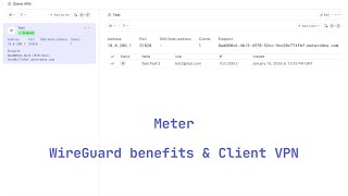 मीटर e11 - वायरगार्ड के लाभ और क्लाइंट वीपीएन सेटअप screenshot 5