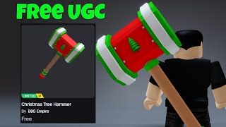 Free Ugc Limited How To Get Christmas Tree Hammer In Town Empire Tycoon Roblox Free Ugc