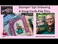 Stampin up unboxing and swap cards