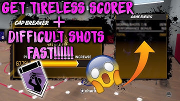 NBA 2K18: FASTEST WAY TO GET DIFFICULT SHOTS + TIRELESS SCORER HALL OF FAME!