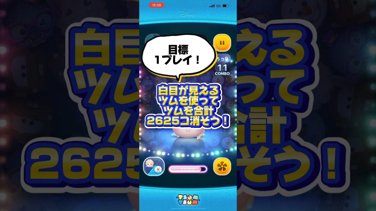 白目 が 見える ツム