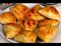 Слоёные самсы с курицой в духовке