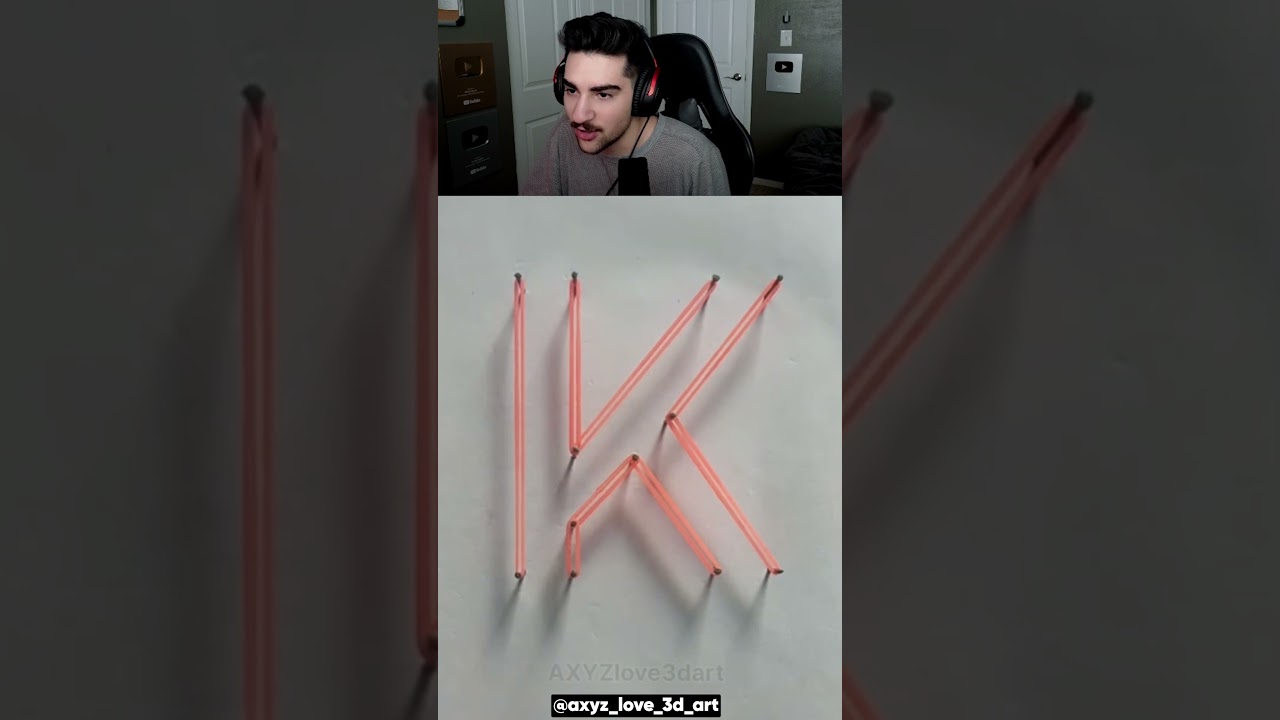How to Make Letter K! 🤯 ‪@AXYZlove3dart‬ - YouTube