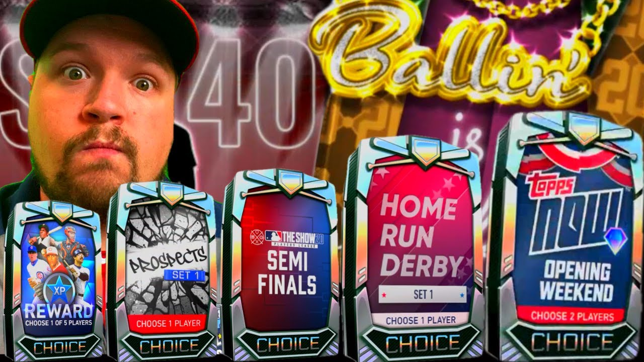 11 Different Packs... How Many Diamonds Though? MLB The Show 20 Pack Opening Headliners Set 40