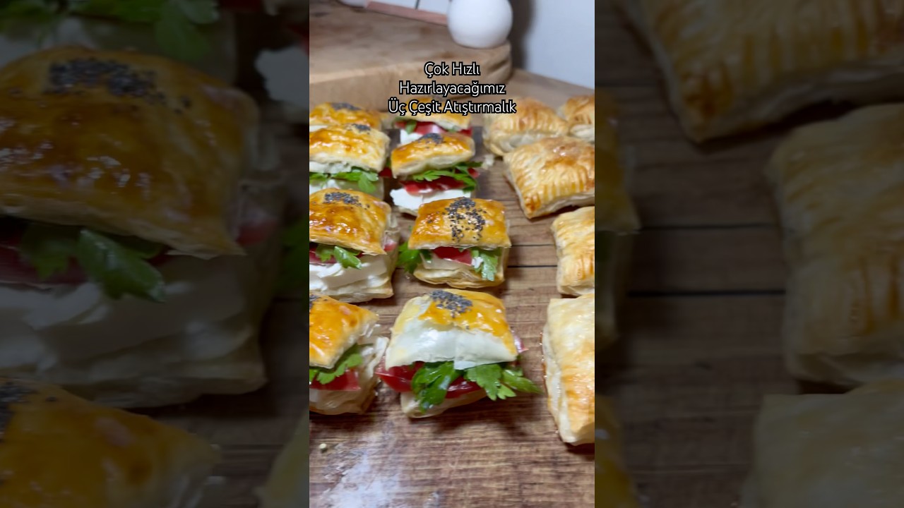 ÇOK PRATİK ATIŞTIRMALIKLAR #börek #atıştırmalık #sunum #misafirmenüsü #pratiktarifler #tarif #yemek