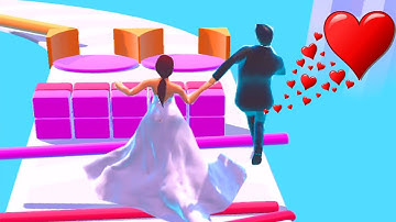 Couple Rush Run 💄👒 New Funny Game | Gameplay Walkthrough All Level | Games Android-IOS