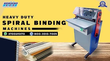 Heavy Duty Spiral Binding Machine | Super-450II | Namibind | ☎ +91-9555086767 | Working & Guide