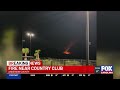 Fire near Anderson County country club captured on video