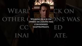 When Did The Romans Wear Black? #shorts