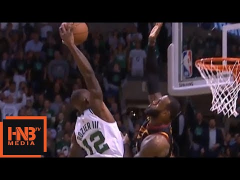 LeBron James blocks Terry Rozier / Cavaliers vs Celtics Game 7