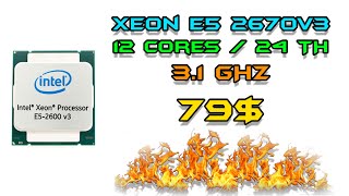 Xeon E5 2670v3 - 24-х поточный монстр всего за 79$. Слишком хорош для бюджетного процессора.