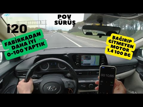 HYUNDAİ İ20 1.4 MOTOR GERÇEKTEN GİTMİYOR MU ? FABRİKA VERİSİNDEN DAHA İYİ 0-100 YAPTIK !