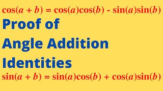 Proving Angle Addition Formulas Using Complex Numbers