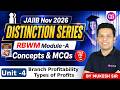 JAIIB Nov Exam Preparation| RBWM Module A Unit 4|Branch Profitability Types of Profits|By Mukesh Sir