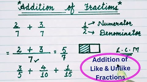 😱भिन्न का जोड़ कैसे करें / add fractions / important math class / adding fractions