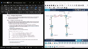 LAB 4: CONFIGURING STATIC AND DYNAMIC ROUTING PROTOCOL