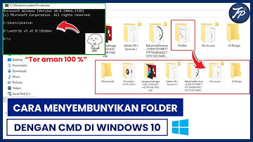 Cara Menyembunyikan Folder Dengan CMD Di Windows 10 | Menyembunyikan Folder Dengan CMD