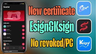 New Certificate Khoindvn Install Esign Ksign No Revokedpc On Iphoneipad