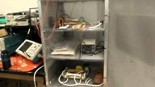 New testing setup with spark gap