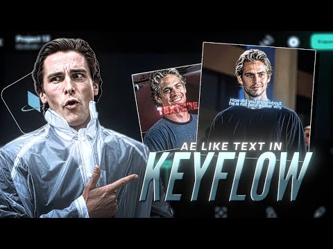Make After Effects Level Text on Mobile Using Just KeyFlow App 💀🔥 (+Preset)