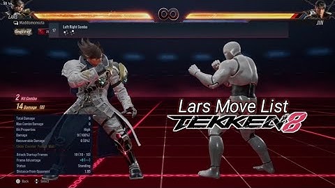 Lars Alexandersson Move List - TEKKEN 8