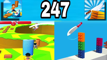 Shortcut Run VS Slice It All: GameplayWalkthrough All Levels ( part 247)