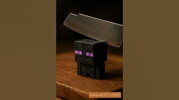 Enderman #ai #asmr #ice #minecraft #relaxing #satisfying #knifeskills #watch