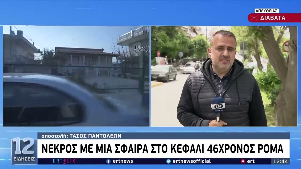 Διαβατά: Νεκρός με μια σφαίρα στο κεφάλι 46χρονος ρομά | 8/5 | EΡΤ