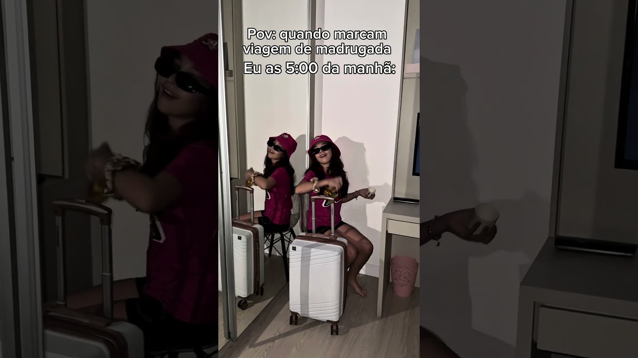 QUANDO VOU VIAJAR !!KKKKKKK #claramartins #humor #minirosa #vlog