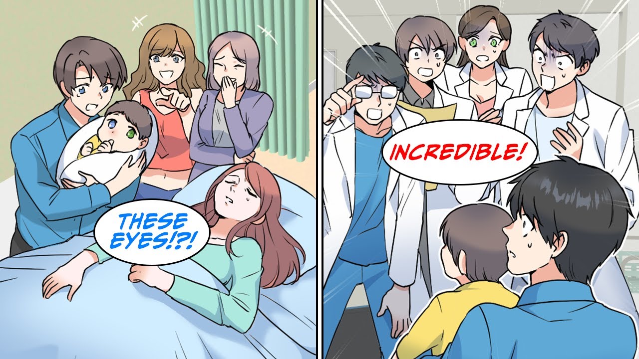 My wife gave birth to a child who had mis-matched eyes and she abandoned us, leaving me [Manga Dub]