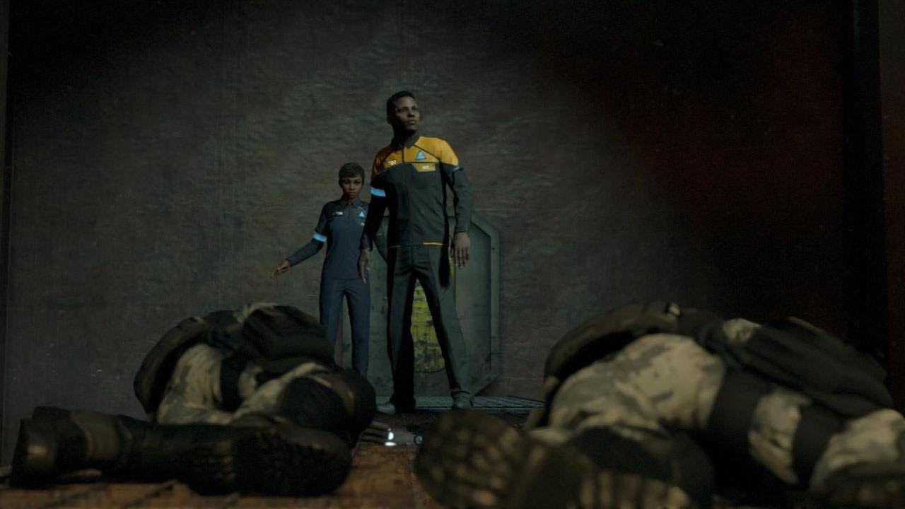 Detroit: Become Human - Marcus saves androids from SWAT in the attack on Jericho