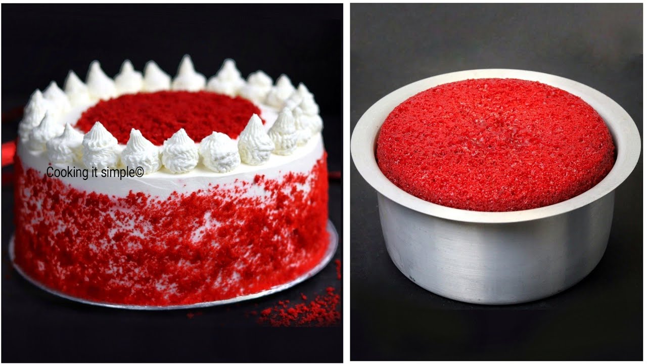Red velvet cake without oven- ഓവൻ വേണ്ട,പെർഫെക്റ്റ് Red Velvet കേക്കും Cream cheese ഫ്രോസ്റ്റിങ്ങും