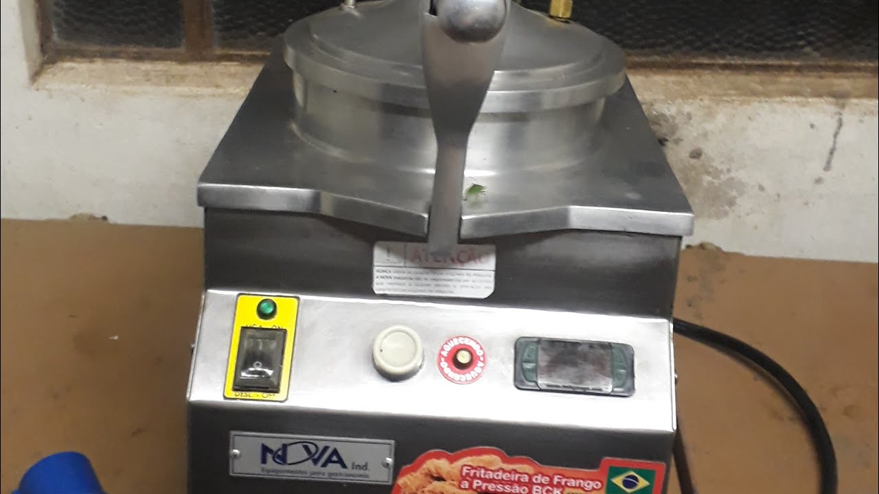 Como funciona a fritadeira elétrica a pressão para frango.