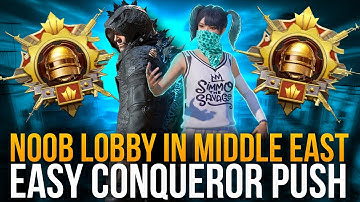 Get Noob/Bot Lobby in Middle East While Playing in High Rank | Easy Way to push Conqueror in PUBG.