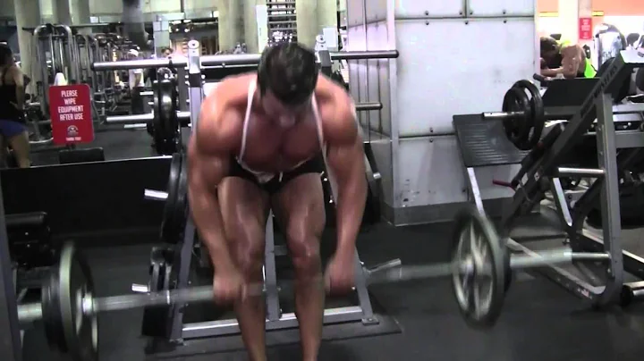 Bodybuilder Rock Contardi Trains Chest and Back