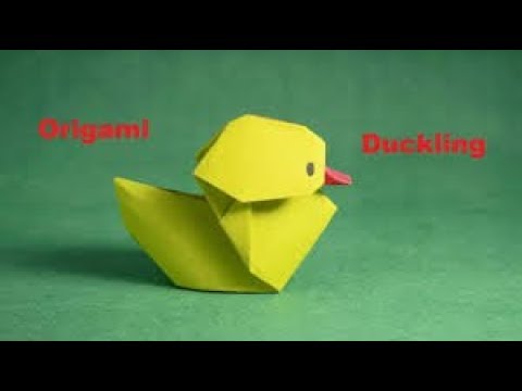 How To Make Easy Paper Duck - Origami Duck Tutorial 