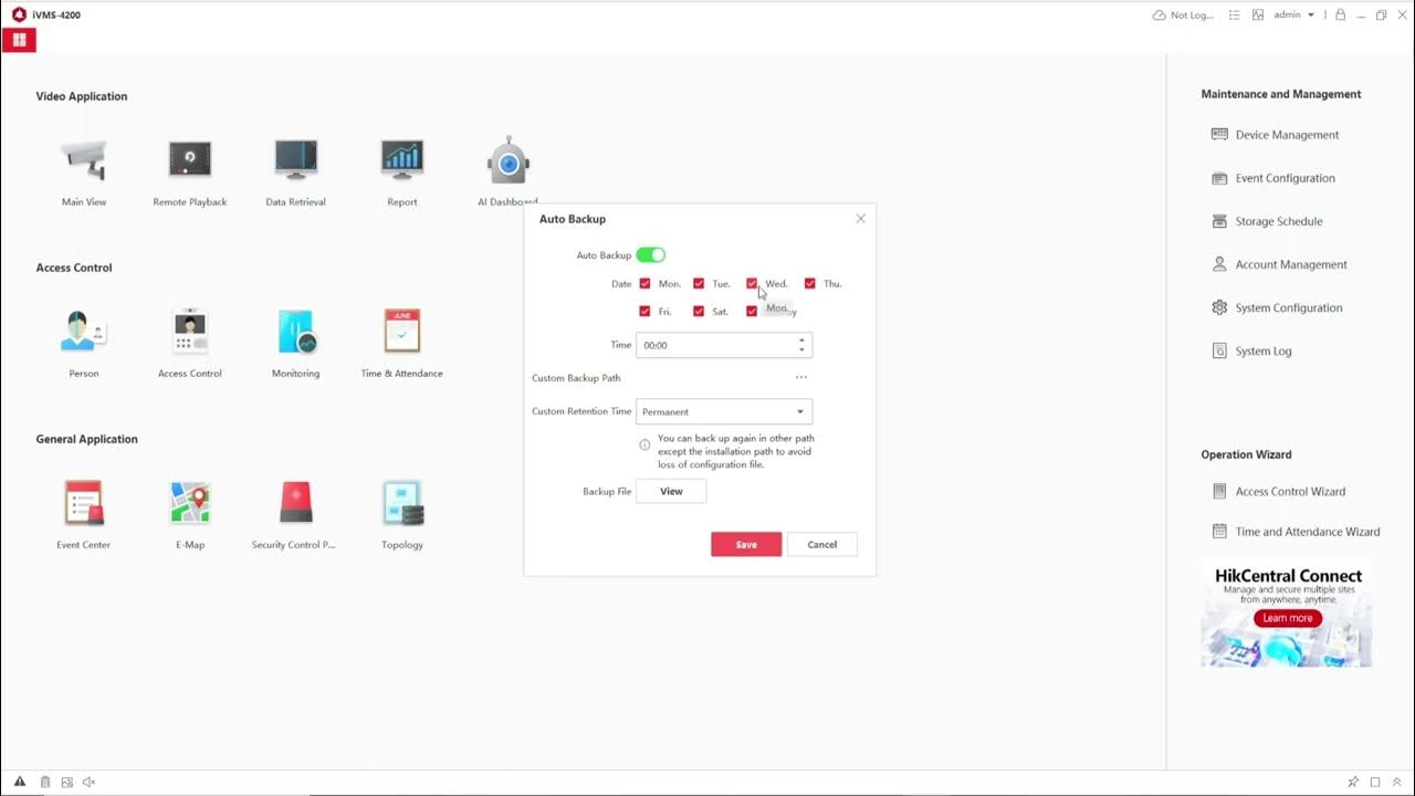 Cómo hacer backups programados en IVMS4200 Hikvision (tutorial paso a