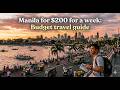 “Manila… one of the craziest cities in Asia. 🇵🇭200 USD for a week