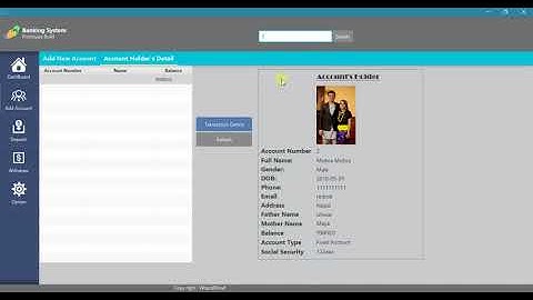 Banking Management System Using JavaFX Prototype Build Part 1