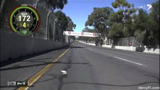 Onboard David Reynolds - Adelaide Street Circuit (V8SC 2013 Clipsal 500 Race)