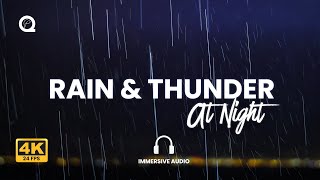 Relaxing Hammering Rain Sound & Thunder — |ASMR| Sleep Better