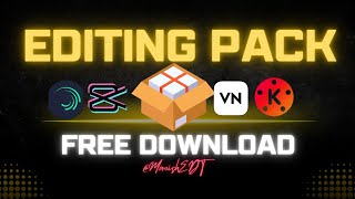 Editing pack for every Small video creator | Editing pack download | Editing pack for free