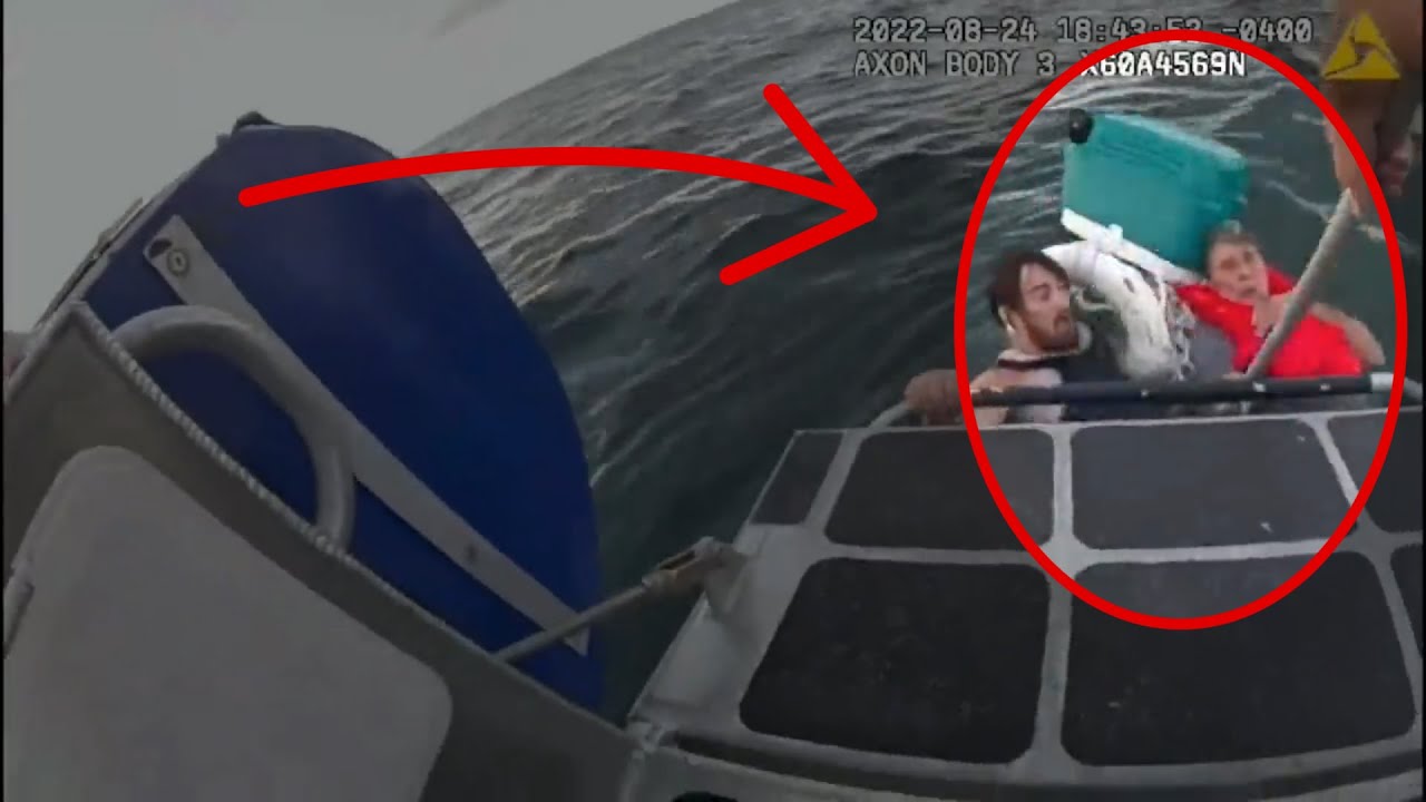 Father, Son Clinging to Cooler is Rescued After Boat Sinks in Boston