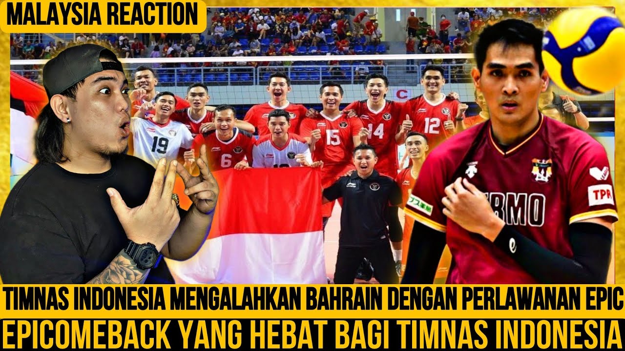 🔴Epic comeback Volleyball Indonesia vs Bahrain Sungguh Luar Biasa