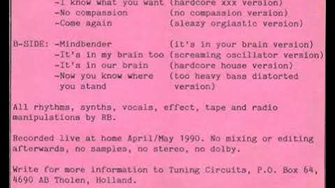 TUNING CIRCUITS - No Compassion B2 It